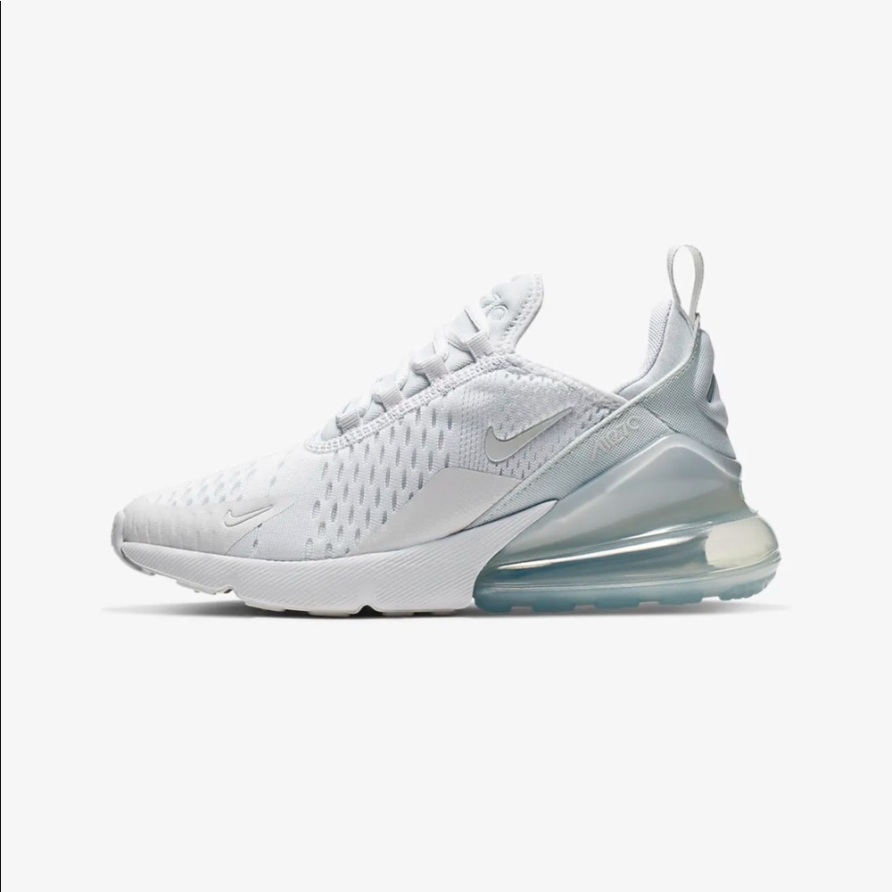 NIKE AIR MAX 270 all white size 4.5Y fits a W6